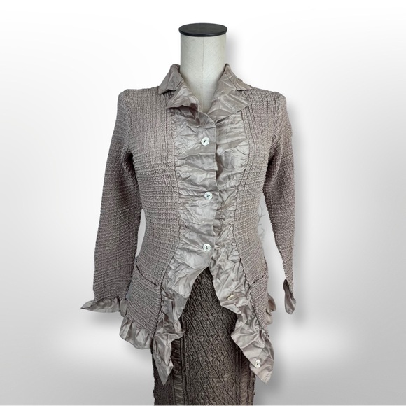 Yoshiki Hishinuma 2pc Shrink Pleated Skirt Set size 1/XS - Picture 2 of 5